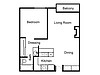 1 bed, 1 ba, large, 2nd floor